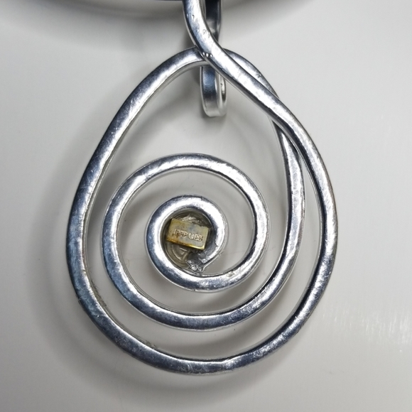 ✅ Jeff Lieb Teardrop Swirl Choker Necklace - Picture 7 of 7
